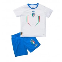 Italien Fußballbekleidung Auswärtstrikot Kinder 2022 Kurzarm (+ kurze hosen)